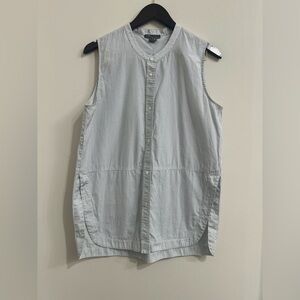 Vince Blue & White Sleeveless Tank Top